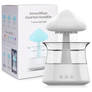 Диффузор эфирного масла Cloud Humidifier со светодиодной подсветкой 7 цветов, увлажнитель воздуха для домашнего офиса